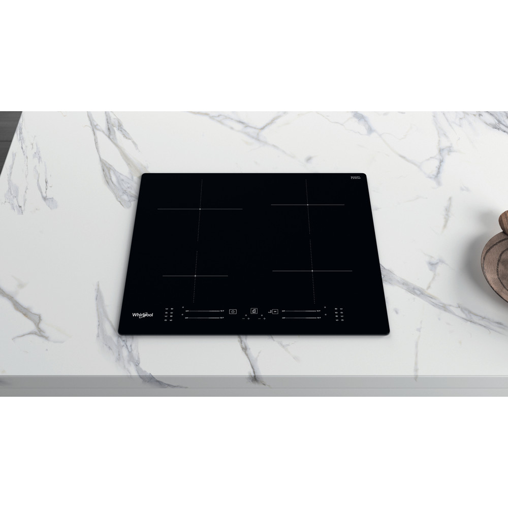 Whirlpool Варильна поверхня WS S4060 BF Чорний Induction vitroceramic Lifestyle frontal top down