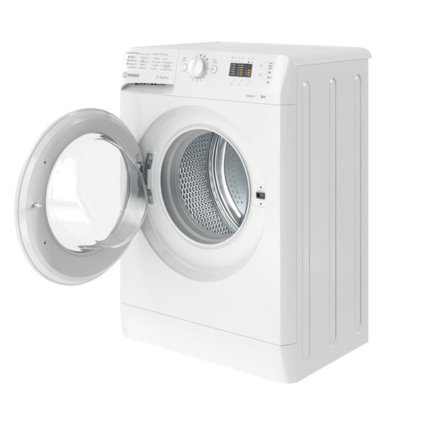 Indesit Пральна машина Соло OMTWSA 61052 W UA Білий Front loader A++ Perspective open