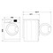 Whirlpool Πλυντήριο ρούχων Ελεύθερο FFB 7469 BV EE Λευκό Front loader A Perspective