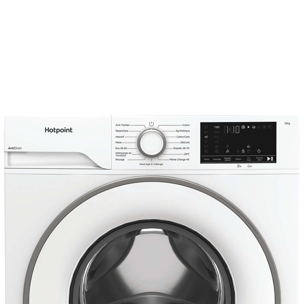 Hotpoint Lave-linge Pose-libre H 101 ANTI STAIN FR Blanc Lave-linge frontal A Control panel