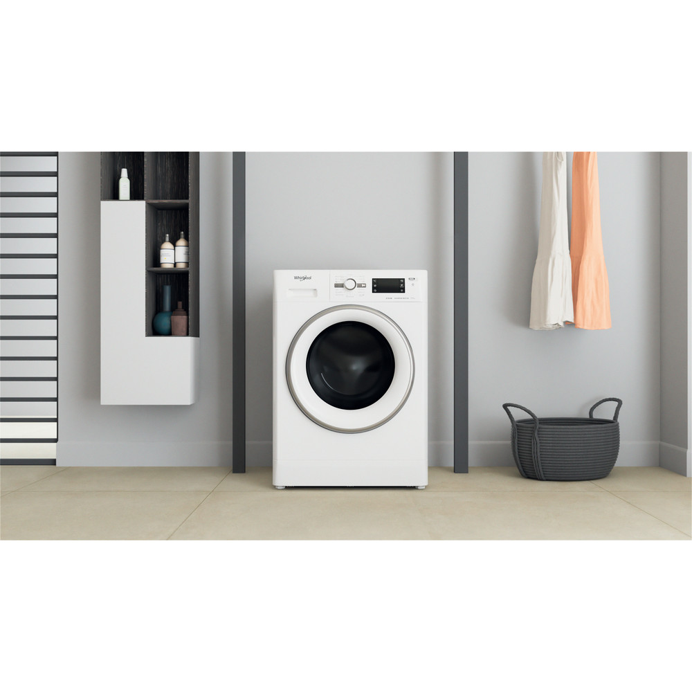 Whirlpool Mosó-szárító Szabadonálló FWDG 961483 WSV EE N Fehér Elöltöltős Lifestyle frontal