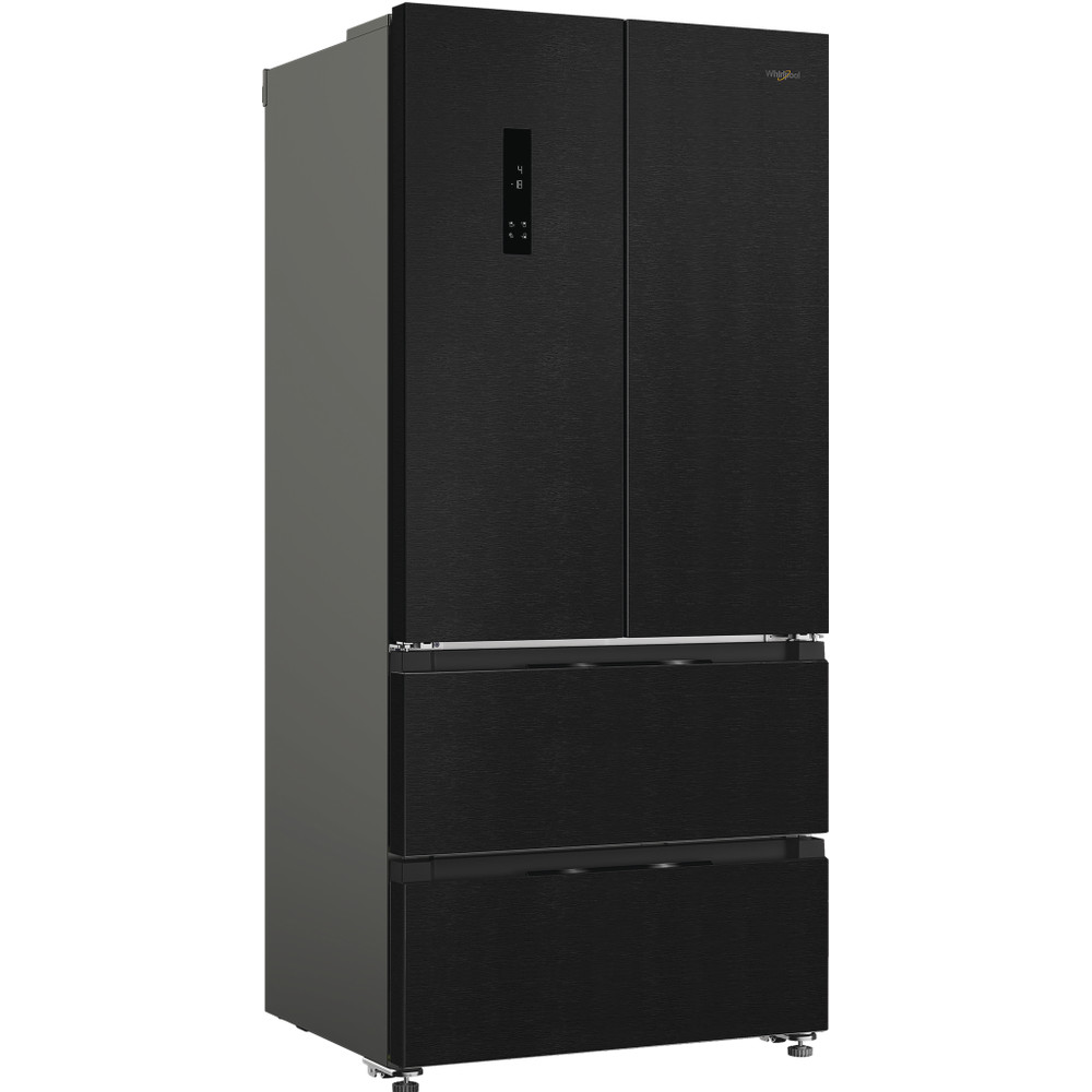 Whirlpool Side-by-Side Freestanding WHG2 6513 XK4UK Black/Inox Perspective