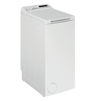 Whirlpool Maşină de spălat rufe Independent TDLR 55020S EU/N Alb Încărcare Verticală E Perspective