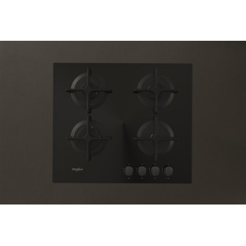Whirlpool Kookplaat GOB 616/NB NL Zwart Gas Lifestyle frontal