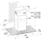 Whirlpool HOOD Built-in WHFG 64 F LM X Inox Wall-mounted Mechanical Frontal