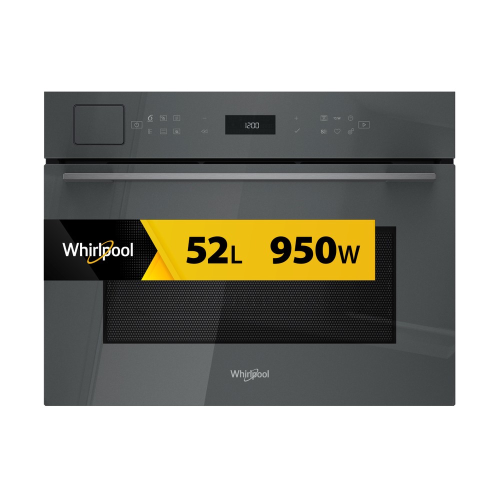 Whirlpool Four à micro-ondes Encastrable WCT7A9PHTSSG Stardust grey glossy Électronique 53 Micro-ondes combiné 950 Frontal