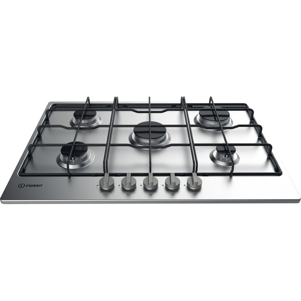 Indesit HOB THP 752 IX/I Inox GAS Frontal top down