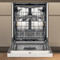 Whirlpool Astianpesukone Vapaasti sijoitettava W7U HP33 Työtason alle D Frontal