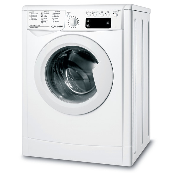 Indesit Washing machine Free-standing IWE 61051 C ECO GCC White Front loader A+ Perspective