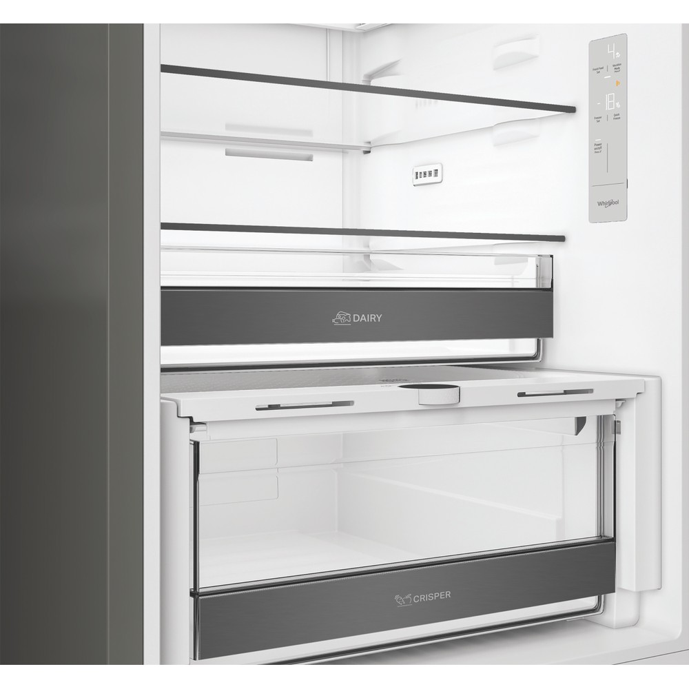Whirlpool Racitor-congelator combinat Independent WHK 26412 XR5E ARC 764 Manhattan Gray 2 doors Drawer