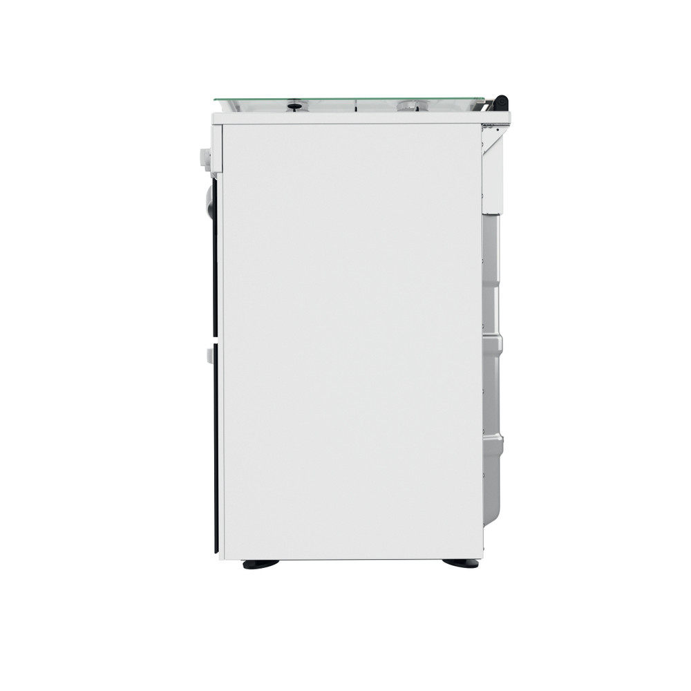 Indesit Double Cooker ID67G0MCW/UK White A+ Back / Lateral