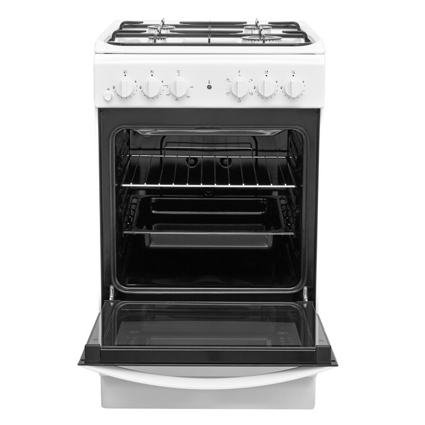 Indesit Tűzhely IS5G4KHW/E Fehér Gáz Frontal open