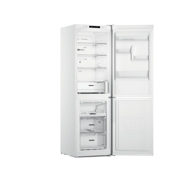 Whirlpool Hűtő/fagyasztó kombináció Szabadonálló W7X 81I W Global fehér 2 doors Perspective open
