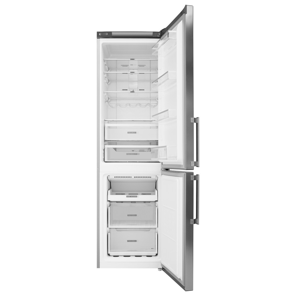 Whirlpool Hűtő/fagyasztó kombináció Szabadonálló W7 931T OX H Optic Inox 2 doors Frontal open