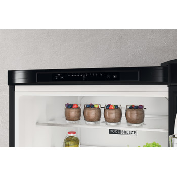 Whirlpool Hűtő/fagyasztó kombináció Szabadonálló W7X 93A K 1 Fekete 2 doors Control panel