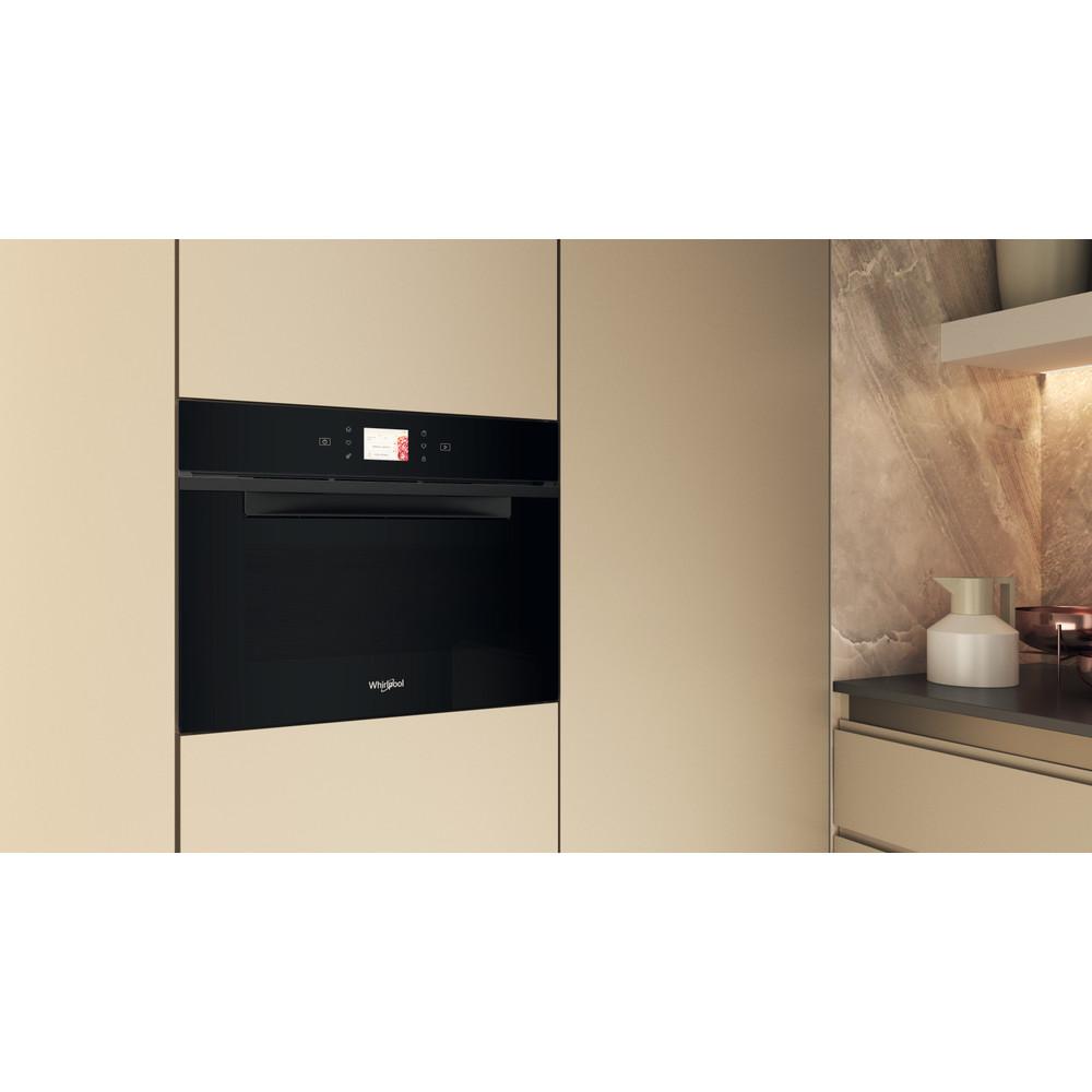 Whirlpool Mikrovlnná rúra Vstavané WCW11O7HTSB Čierna Elektronické 53 Mikrovlny kombi 950 Lifestyle perspective