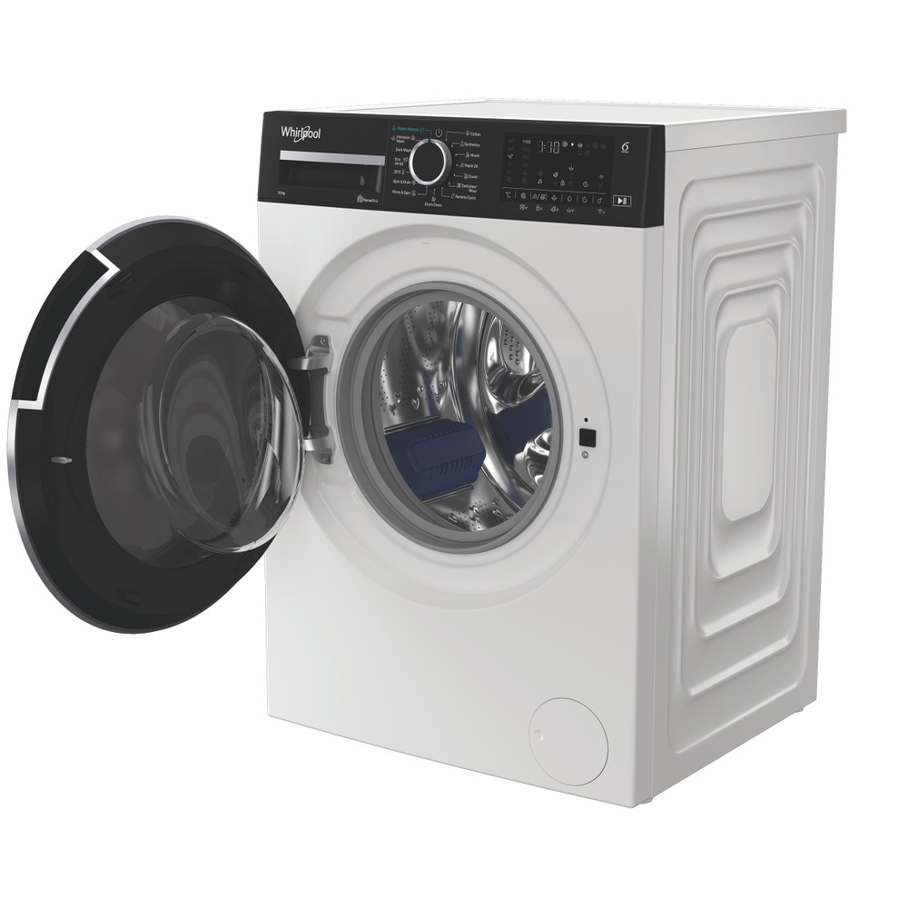 Whirlpool Maşină de spălat rufe Independent WAM 09WBC EE Alb Încărcare frontală A Perspective open