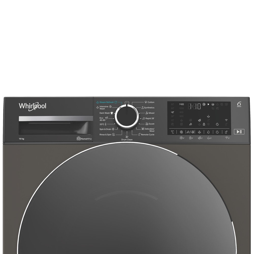 Whirlpool Maşină de spălat rufe Independent WAM 09GBC EE Manhattan Grey Încărcare frontală A Control panel