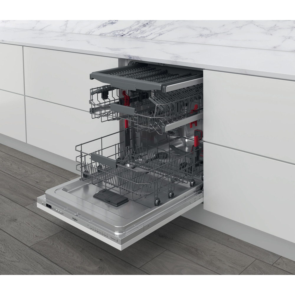 Whirlpool Máquina de lavar loiça Encastre W0I D734L S Encastre total D Perspective open