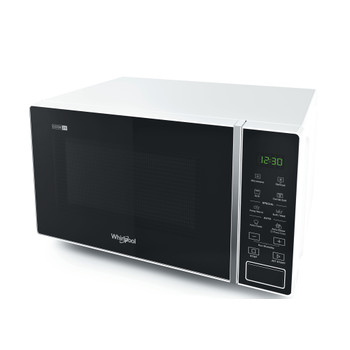 Whirlpool Mikrovågsugn Fristående MWP 203 W White Elektronisk 20 MW+grillfunktion 700 Perspective