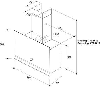 Afzuigkap Whirlpool - WHVA 92F LM K | European Appliances