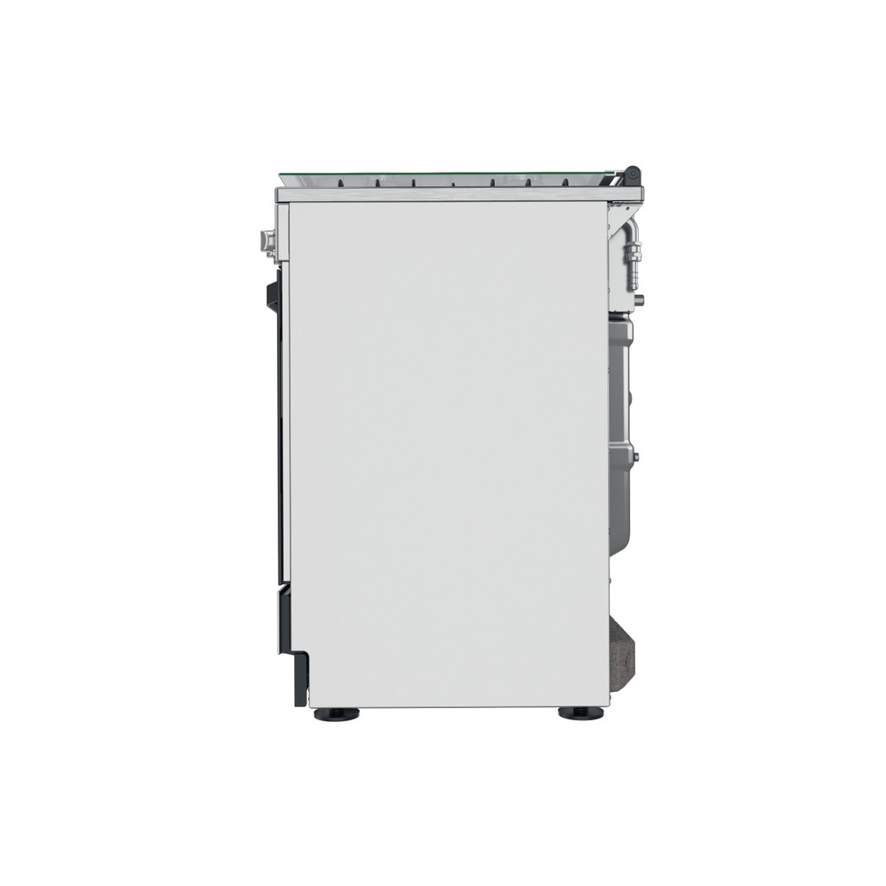 Hotpoint_Ariston Aragaz HS67G1PCX/FR Inox Gaz Back / Lateral