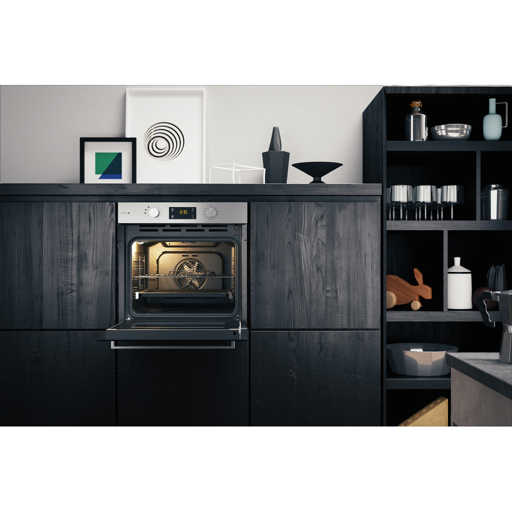 Hotpoint_Ariston Fornos Encastre FA3S 844 IX HA Elétrico A+ Lifestyle frontal open