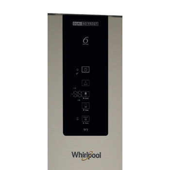 Whirlpool Hűtő/fagyasztó kombináció Szabadonálló W9 931D B H 3 Sunset Bronze 2 doors Control panel