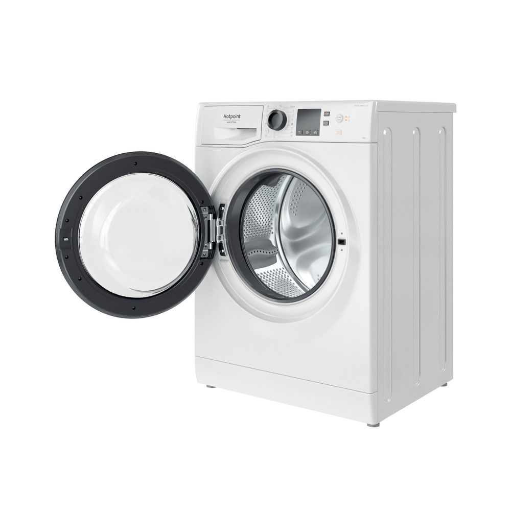 Hotpoint_Ariston Lavadora Libre instalación NS1044CWKEU N Blanco Cargador frontal C Perspective open