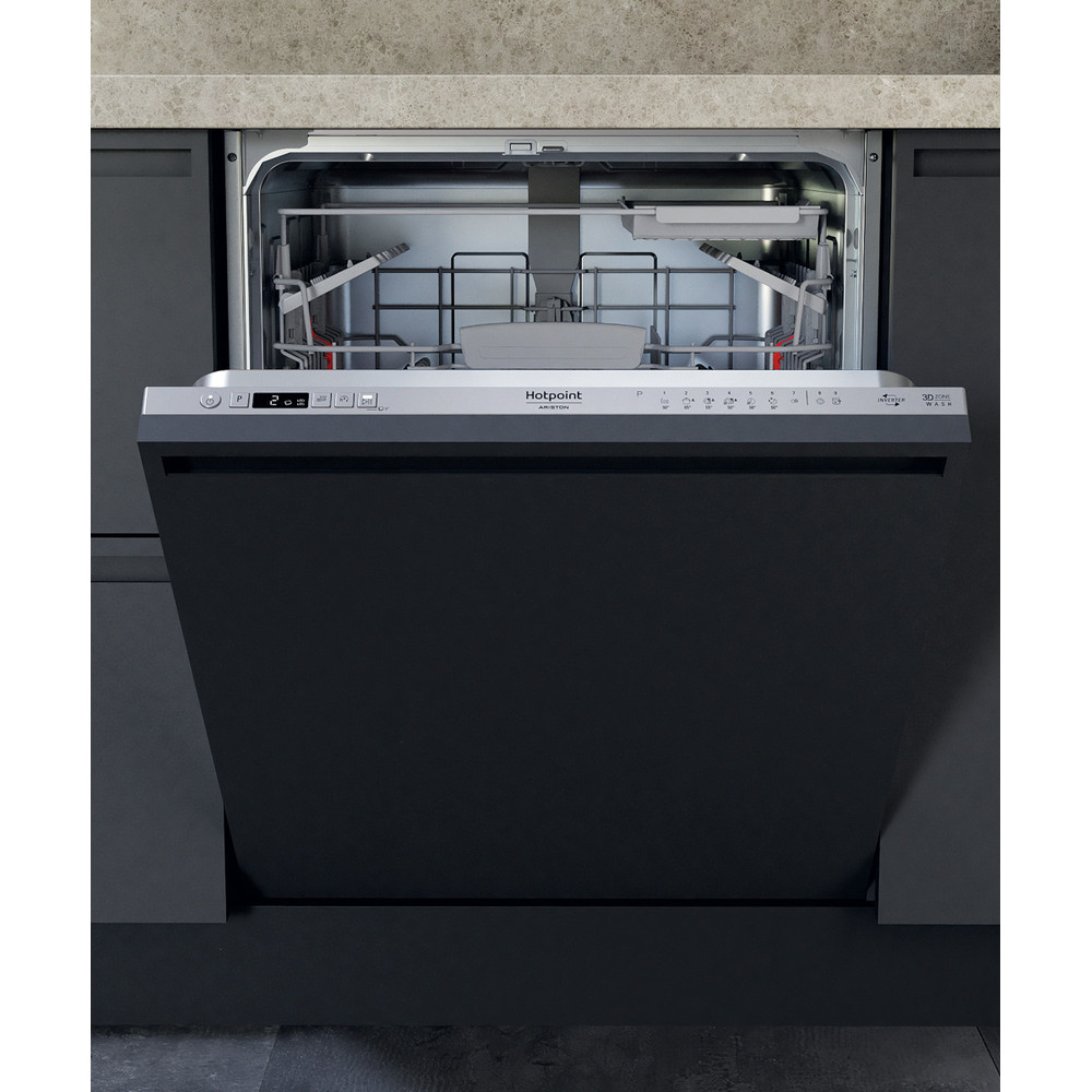Hotpoint_Ariston Máquina de lavar loiça Encastre HIC 3C26 CW Encastre total E Frontal