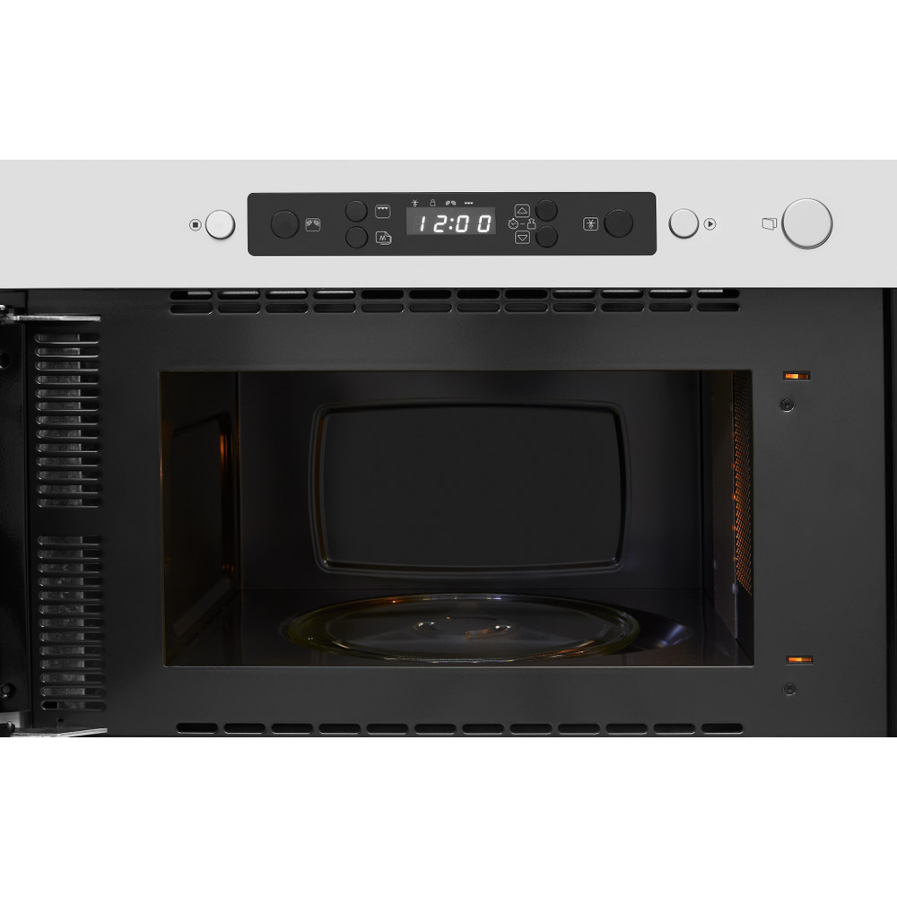 Whirlpool Mikrohullámú sütő Beépíthető AMW 439/IX Rozsdamentes acél Elektromos 22 Mikrohullám+Grill funkció 750 Frontal open