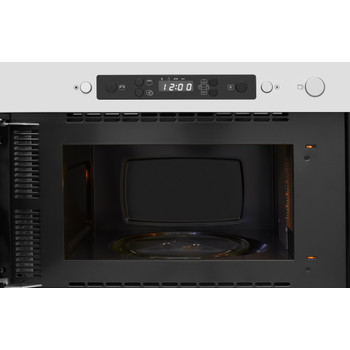 Whirlpool Mikrohullámú sütő Beépíthető AMW 439/IX Rozsdamentes acél Elektromos 22 Mikrohullám+Grill funkció 750 Frontal open