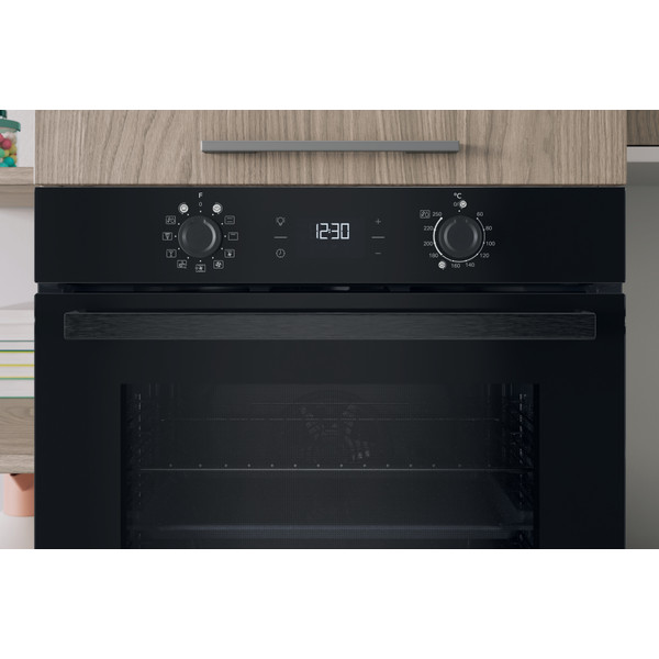 Indesit Φούρνος Εντοιχιζόμενο IO K58HS B Ηλεκτρική A+ Lifestyle control panel