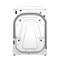Whirlpool Washing machine Samostojeći W8 W946WB EE Bela Prednje punjenje A Perspective