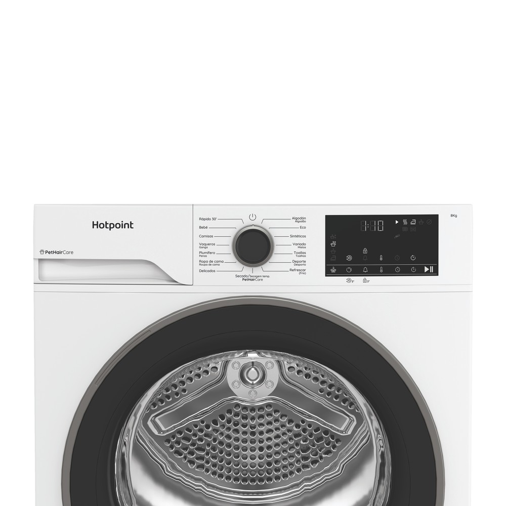 Hotpoint Secadora C HSD 83M WBS SPT Blanco Control panel