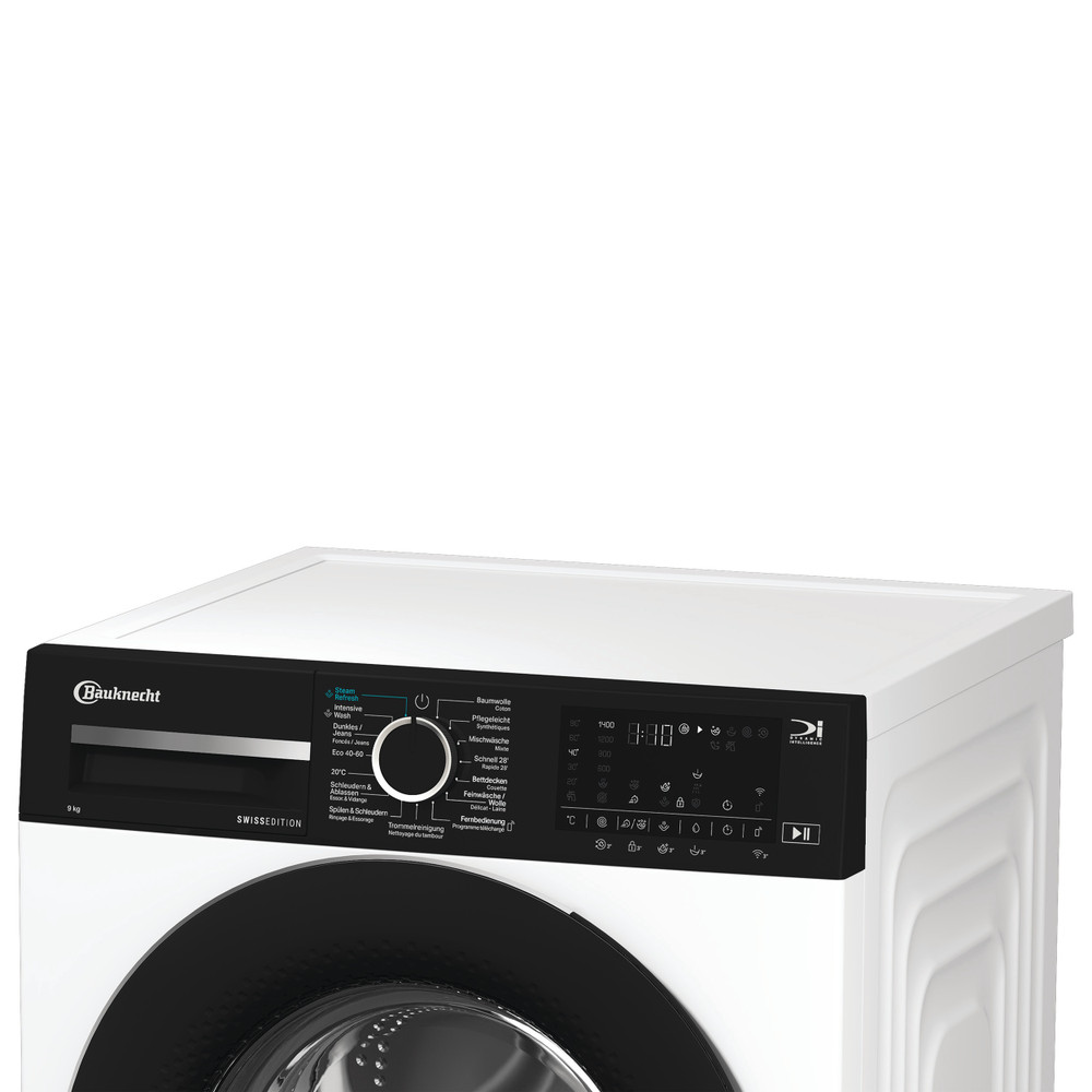 Bauknecht Lave-linge Appareil à pose libre BKWM6109 Blanc Chargeurs frontaux A Lifestyle control panel