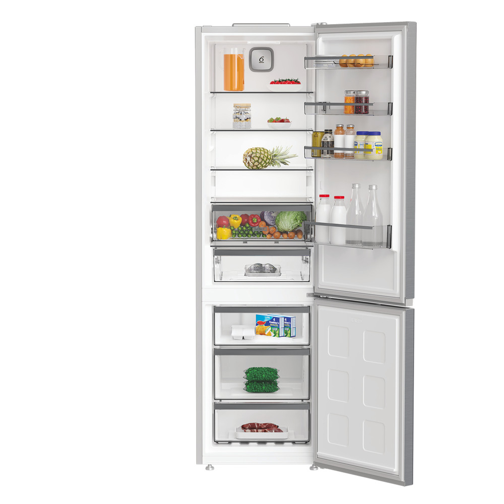 Whirlpool Kombinirani hladnjak Samostojeći WHK 25404 XP5E1 Srebrna 2 doors Lifestyle frontal open