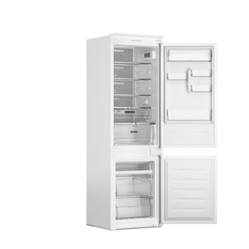 Whirlpool Hűtő/fagyasztó kombináció Beépíthető WHC18 T132 Fehér 2 doors Perspective open