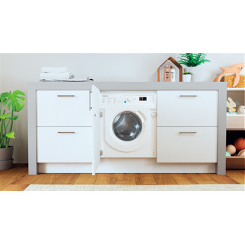 Indesit Lavadora Encastre BI WMIL 71252 EU N Blanco Cargador frontal E Lifestyle frontal