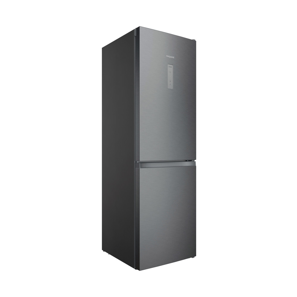 Hotpoint Fridge-Freezer Combination Free-standing H5X 82O SX Saturn Steel 2 doors Perspective