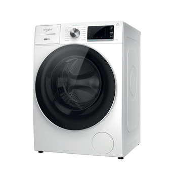 Whirlpool Washing machine Freestanding W8 W046WR UK White Front loader A Perspective