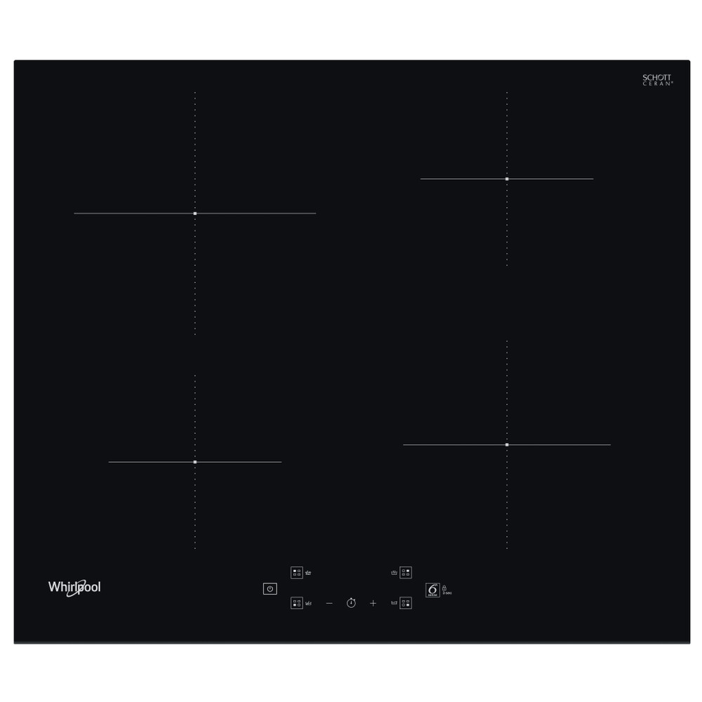 Whirlpool Kookplaat WS Q2760 BF Zwart Induction vitroceramic Frontal