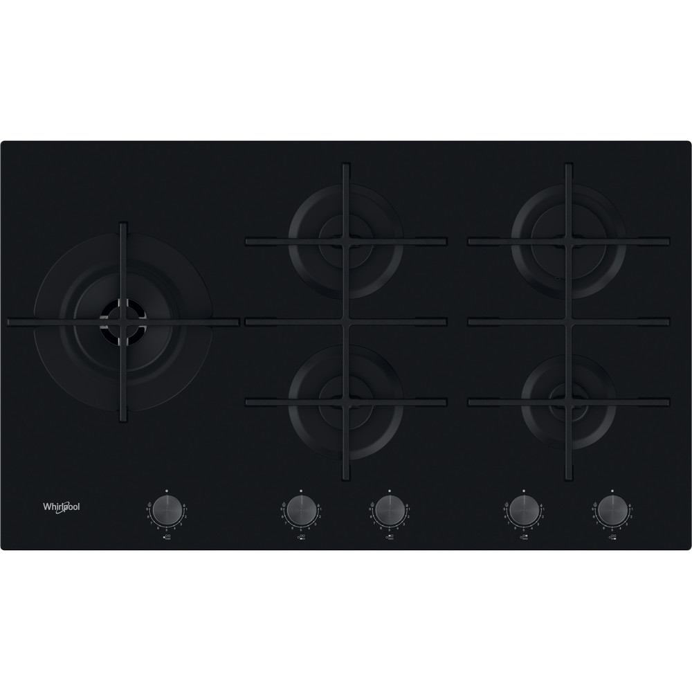 Whirlpool Table de cuisson GOWL 928/NB Noir GAS Frontal