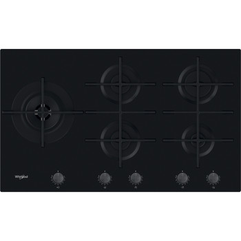 Whirlpool Table de cuisson GOWL 928/NB Noir GAS Frontal