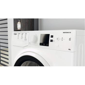 Whirlpool Práčka Voľne stojace WRBSS 6249 W EU Biela Spredu plnená C Lifestyle control panel