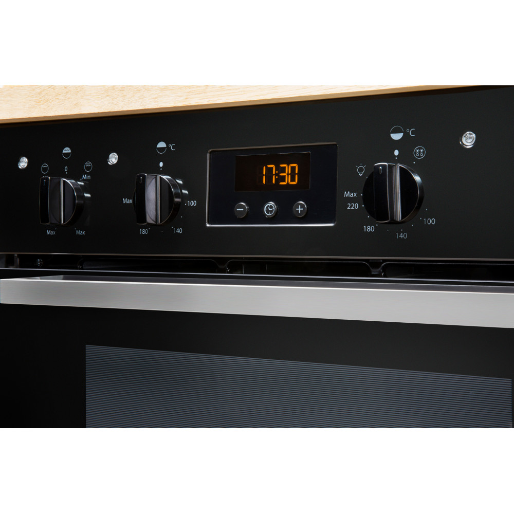Indesit Double oven IDU 6340 BL Black B Lifestyle control panel
