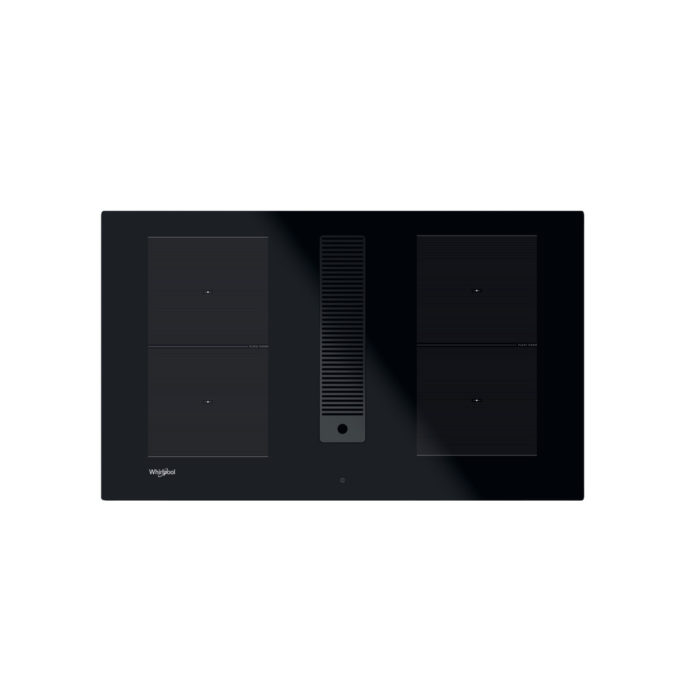 Whirlpool Venting cooktop WVHF83BB Zwart Frontal
