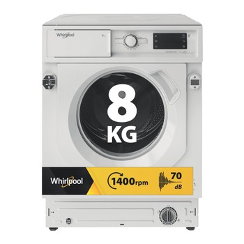 Whirlpool Maşină de spălat rufe Încorporabil BI WMWG 81485E EU Alb Încărcare frontală B Hero image