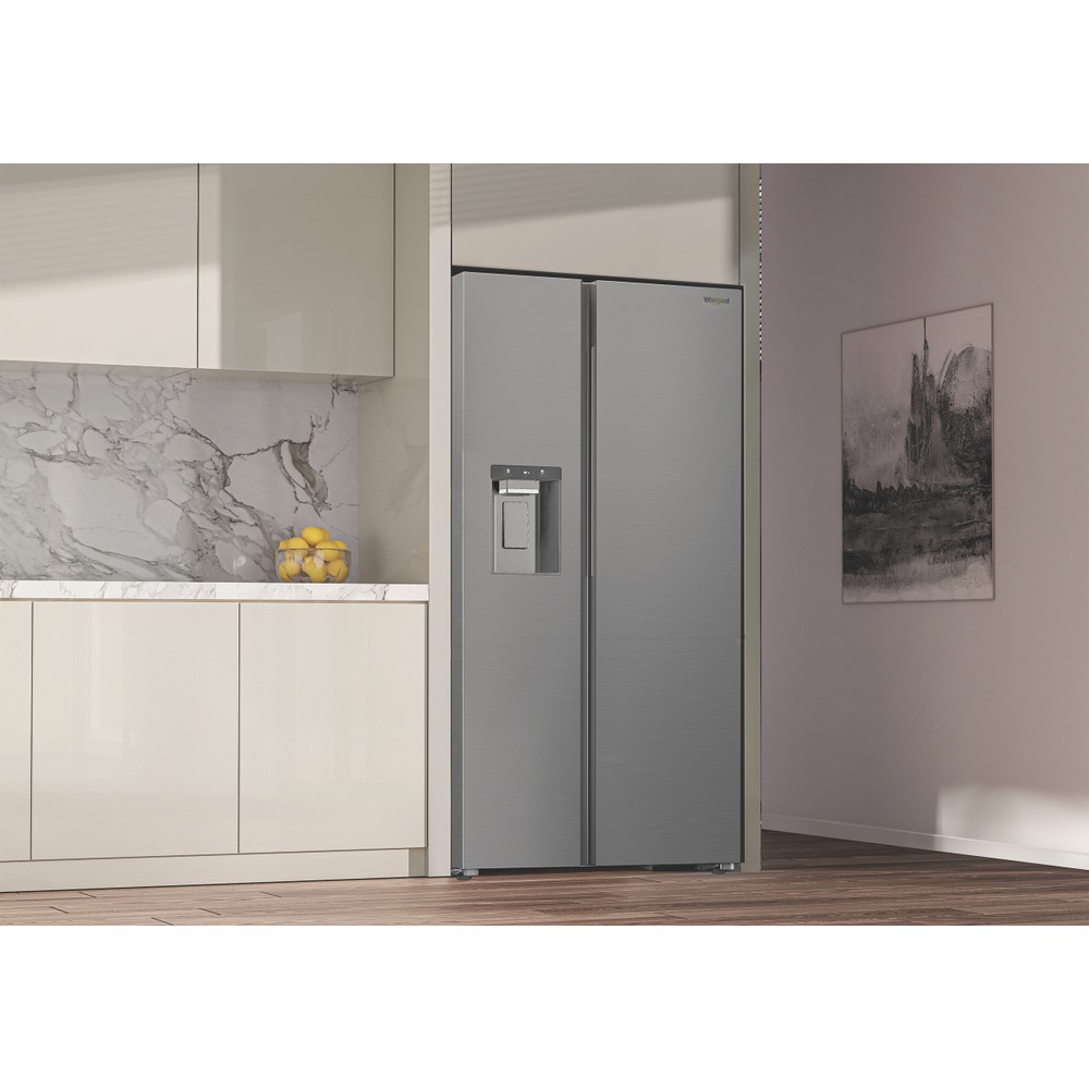 Whirlpool Side-by-Side Samostojeći WHG2 6643I X4E ARC 764 Manhattan Gray Lifestyle perspective