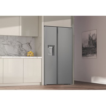 Whirlpool Side-by-Side Samostojeći WHG2 6643I X4E ARC 764 Manhattan Gray Lifestyle perspective